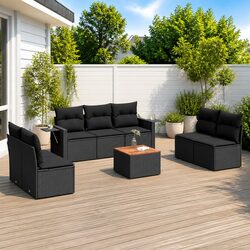 Value-Driven 8-Piece Outdoor Sectional Sofa Set