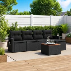 Warm and Practical 6-Piece Outdoor Sofa Set