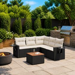 Reliable 6 Piece Outdoor Sectional Sofa Set with Practicality