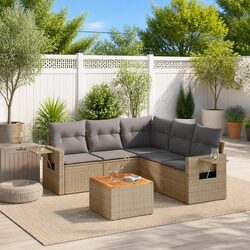 Comfortable and Practical 6 Piece Outdoor Sofa Set