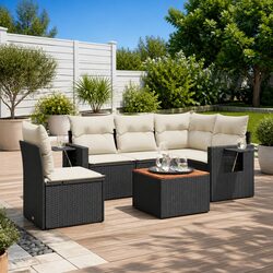 Reliable 6-Piece Outdoor Sofa Set with Practical Features