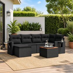Warm and Value-Driven 7-Piece Outdoor Sectional Set