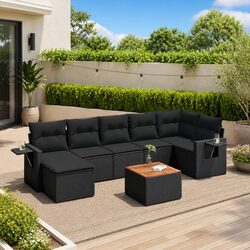 Comfortable and Practical 8 Piece Garden Sofa Set