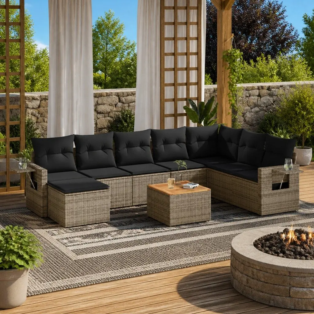 9 Piece Outdoor Sofa Set for Lasting Use