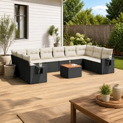 Value-Driven Outdoor Sectional Sofa Set 11 Pieces