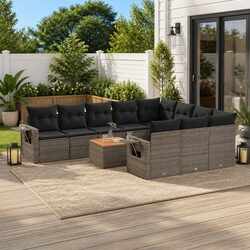 Comfort and Value: 11 Piece Grey Sofa Set