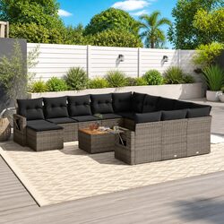 Comfortable and Durable 13-Piece Outdoor Sectional Sofa Set
