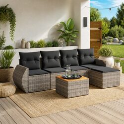 Comfortable 6-Piece Garden Sofa Set Offers Great Value