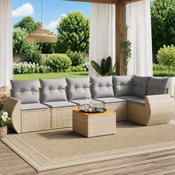 Comfort and Value: 7 Piece Garden Sofa Set