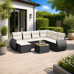 Comfortable and Stylish 8 Piece Garden Sofa Set