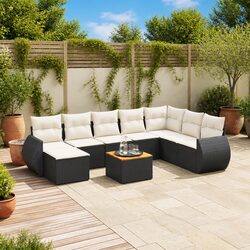 9-Piece Garden Sofa Set: Practical and Durable Outdoor Seating