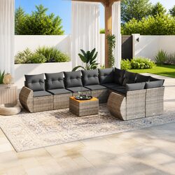 Comfortable and Affordable 10-Piece Outdoor Sofa Set