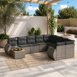 Value-Driven 10 Piece Garden Sofa Set with Cushions