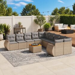 Value-Driven 11 Piece Outdoor Sofa Set with Comfort