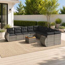 Reliable and Stylish 11 Piece Garden Sofa Set for Comfort