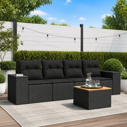 Comfort Meets Practicality: 5 Piece Garden Sofa Set