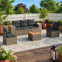Quality and Comfort Combined in 6 Piece Garden Sofa Set