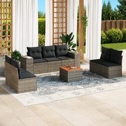 Value and Comfort in a Grey 8 Piece Garden Sofa Set