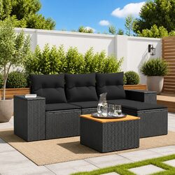 Reliable 5 Piece Garden Sofa Set for Outdoor Living