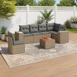 Comfortable 7-Piece Outdoor Sofa Set with Easy Care