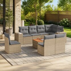 Comfort Meets Quality: 9 Piece Outdoor Sofa Set
