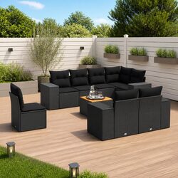 Comfortable and Affordable 9 Piece Garden Sofa Set
