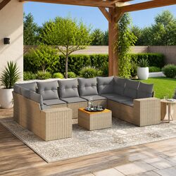 Comfortable 10 Piece Sofa Set for Outdoor Enjoyment