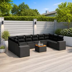 Comfortable 11-Piece Garden Sofa Set: Practical Outdoor Solution