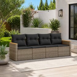 Reliable 4 Piece Garden Sofa Set with Practical Features