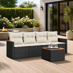 Comfortable 5 Piece Garden Sofa Set with Value