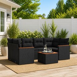 7 Piece Garden Sofa Set: Practical Outdoor Solution