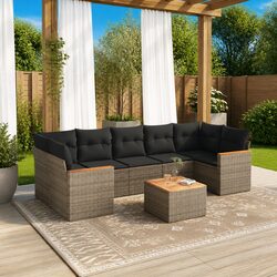 Value-Driven 8-Piece Garden Sofa Set for Outdoor Living