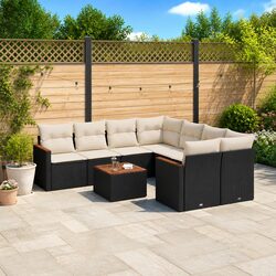 Value-Packed 9 Piece Outdoor Sofa Set for Comfort