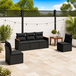 Affordable 5-Piece Garden Sofa Set with Practical Features