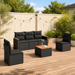 Comfortable and Reliable 6-Piece Garden Sofa Set