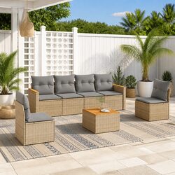 Comfortable 7-Piece Garden Sofa Set: Quality You Can Trust