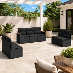 Reliable 7 Piece Garden Sofa Set for Outdoor Comfort