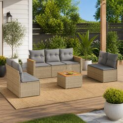 Reliable 8-Piece Outdoor Sofa Set for Relaxation