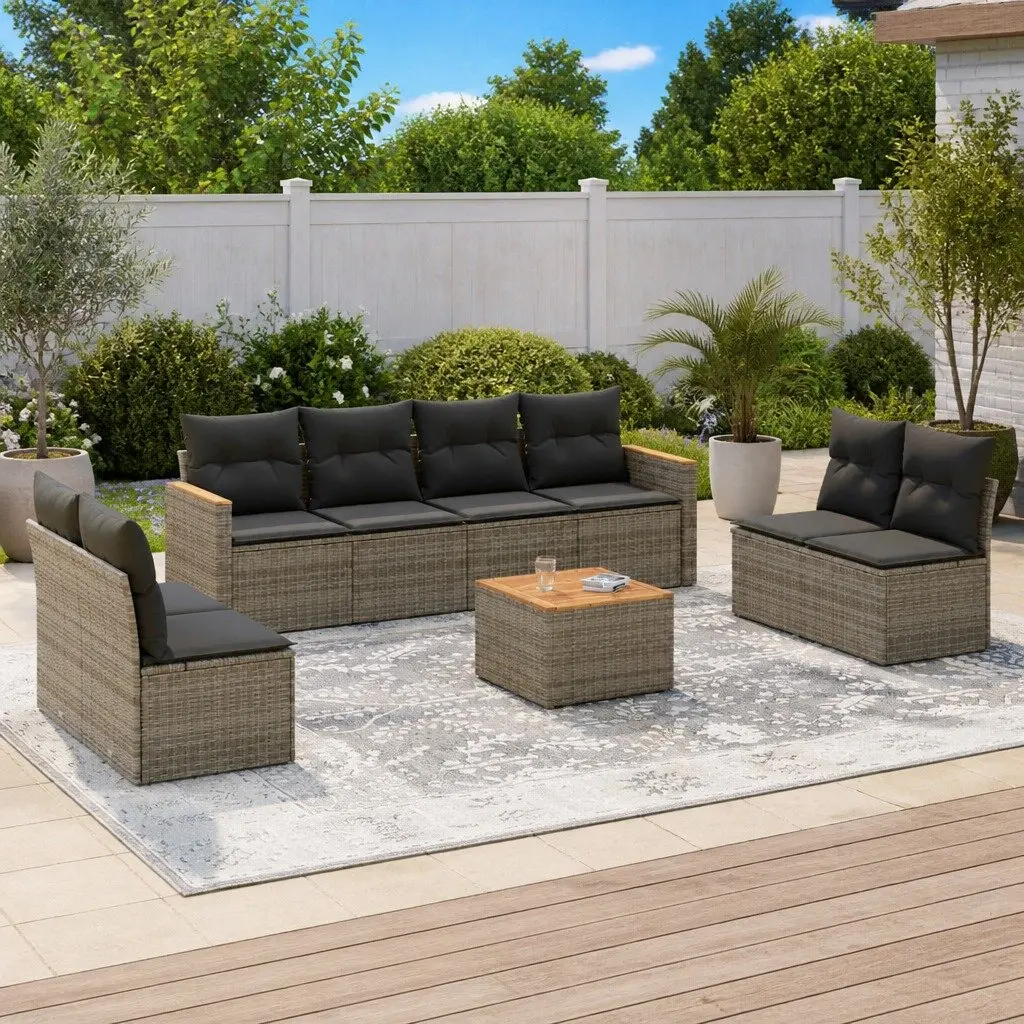 9 Piece Garden Sofa Set for Outdoor Use