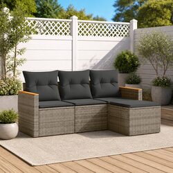 4-Piece Garden Sofa Set: Value and Comfort Combined