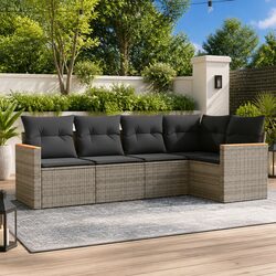 Reliable and Comfortable Outdoor Sofa Set in Grey