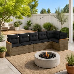 Comfortable and Stylish 6-Piece Garden Sofa Set