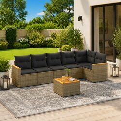 Comfortable 7 Piece Outdoor Sofa Set with Easy Maintenance
