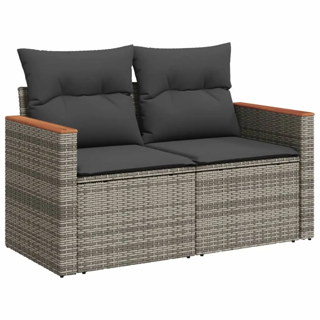 Garden Sofa Set Modular Outdoor Furniture 6 Piece Grey