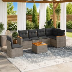 Comfortable and Practical 7-Piece Garden Sofa Set