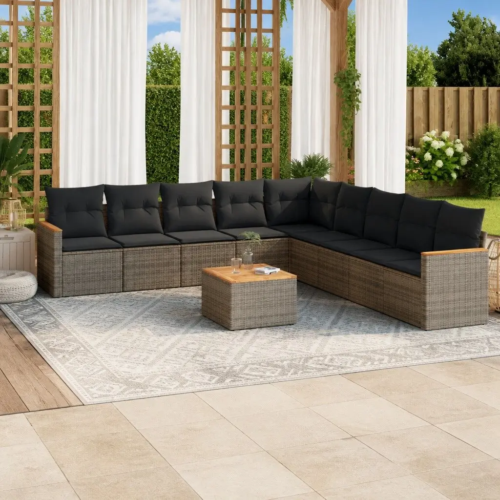 10-Piece Outdoor Sofa Set for Lasting Use