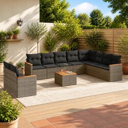 Comfortable and Versatile Grey Outdoor Sofa Set