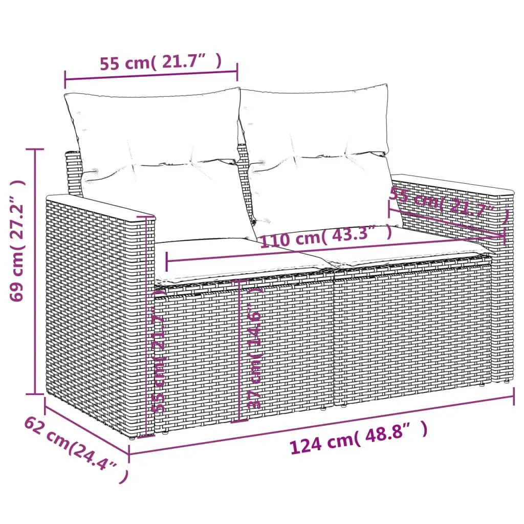 Grey Outdoor Sofa Set