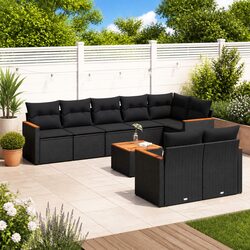 Reliable and Comfortable 9-Piece Garden Sofa Set