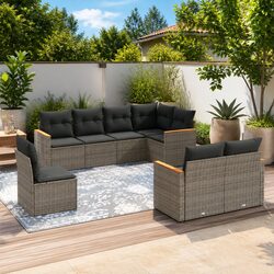 8-Piece Modular Garden Sofa Set for Comfort and Value